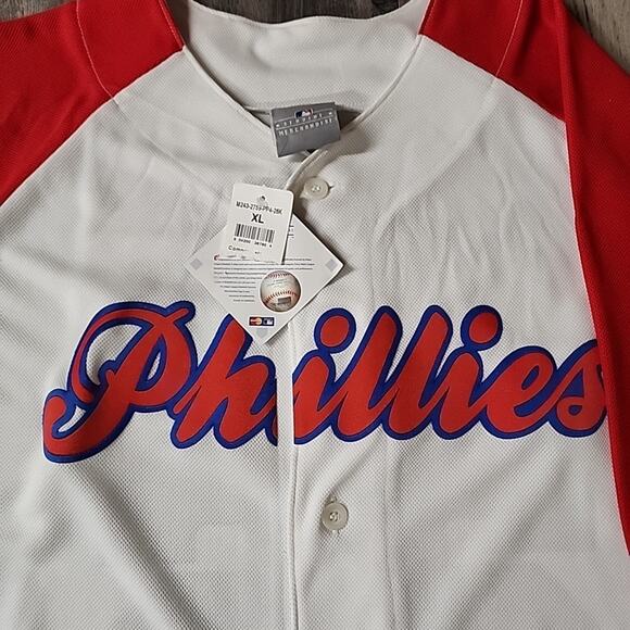 NEW MLB Genuine Merchandise CHASE UTLEY Philadelphia Phillies Jersey XL White - Picture 3 of 4